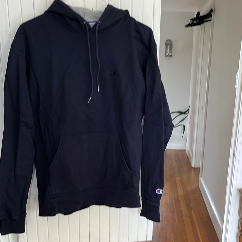 Champion Men's Navy Hoodie